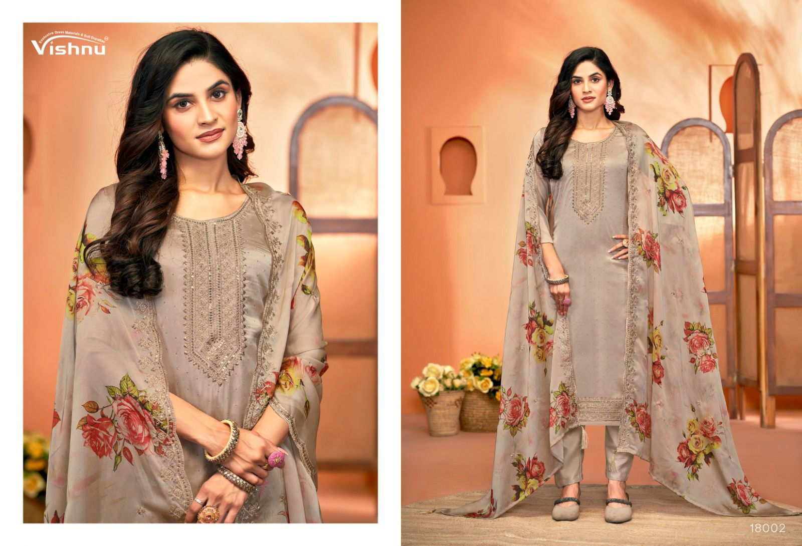 Naseeb Vol 3 By Vishnu Rangoli Silk Surat Dress Material Wholesale Market